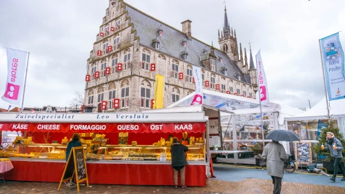 Farmers Market in Gouda, the Netherlands