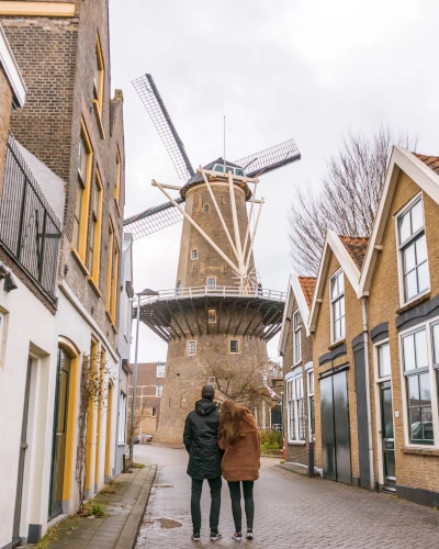 Instagrammable place Molen De Roode Leeuw in Gouda, the Netherlands