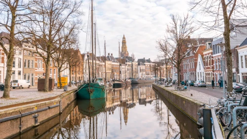 A Canal in Groningen, the Netherlands