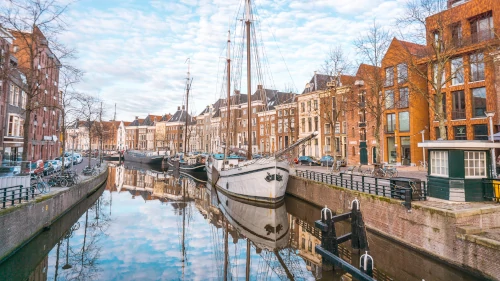 A Canal in Groningen, the Netherlands