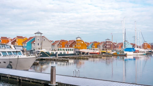 Reitdiephaven in Groningen, the Netherlands