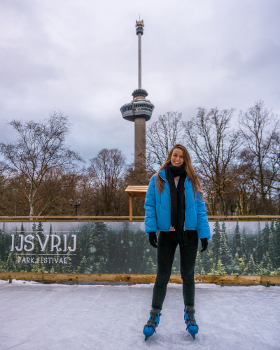 Ice Skating at IJsvrij Festival in Rotterdam in 2019