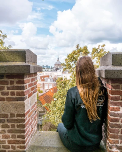 Instagrammable place Leidse Burcht in Leiden, the Netherlands