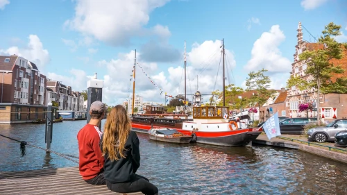 Museumhaven Kort Galgewater in Leiden, the Netherlands