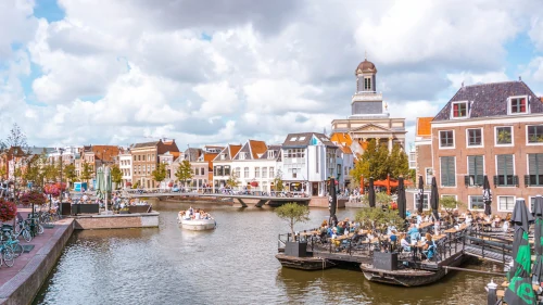 Shopping in Leiden, the Netherlands