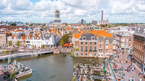 View over Leiden, the Netherlands