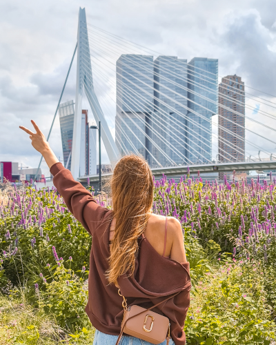 Instagrammable Place at Leuvehoofd in Rotterdam, the Netherlands