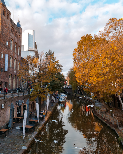 The Oudegracht in Utrecht, the Netherlands