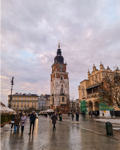 Town Hall Tower in Kraków, Poland