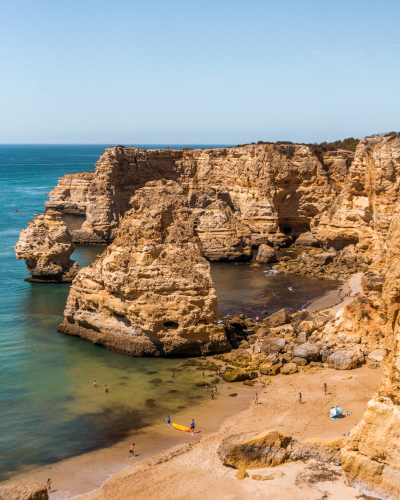 Praia da Marinha in the Algarve Coast, Portugal