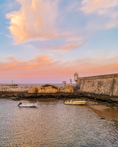 Forte de Ponta da Bandeira in Lagos, Portugal