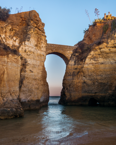 Praia dos Estudantes in Lagos, Portugal