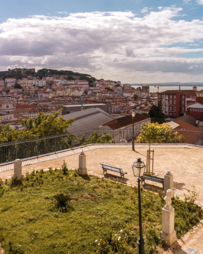 Miradouro de São Pedro de Alcântara in Lisbon, Portugal