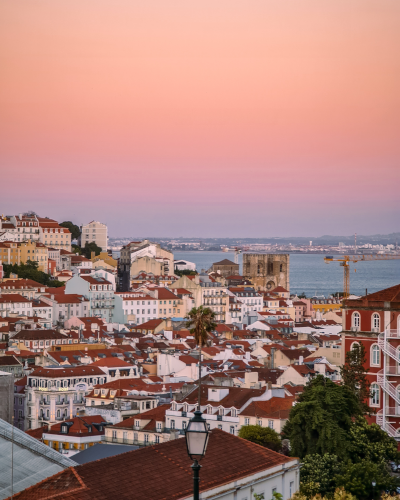 Miradouro de São Pedro de Alcântara in Lisbon, Portugal