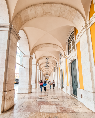 Praça do Comércio in Lisbon, Portugal