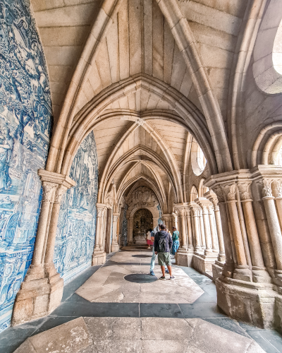 Courtyard in Porto Cathedral, Portugal