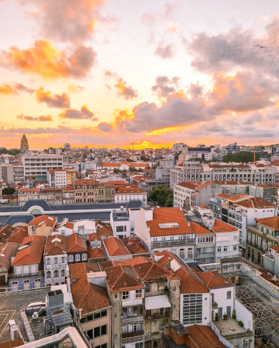 View from LIFT Rooftop in Porto, Portugal