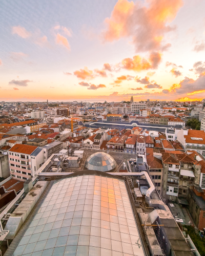 View from LIFT Rooftop in Porto, Portugal