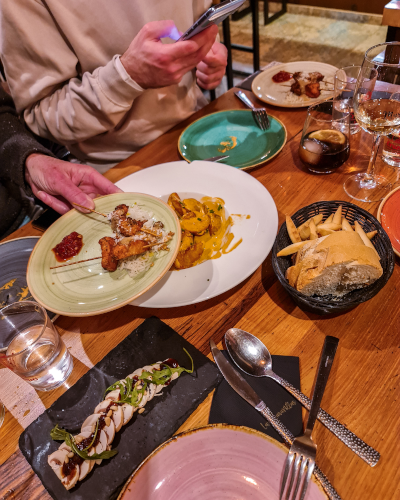 Dinner at Las Maravillas in Ronda, Spain