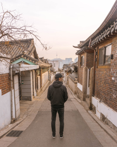 Bukchon Hanok Village in Seoul, Korea