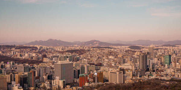 View over Seoul from Namsan Park