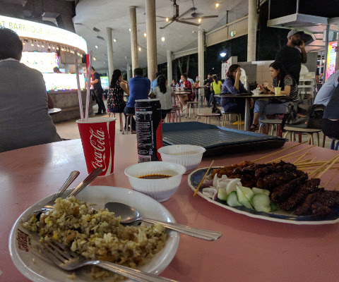 Places to Eat in Singapore Hawker Centre Satay by the Bay