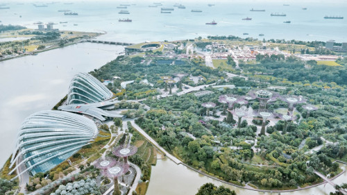 View of Gardens by the Bay, Singapore