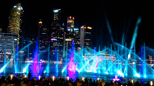 Singapore Spectra Light Show at Marina Bay