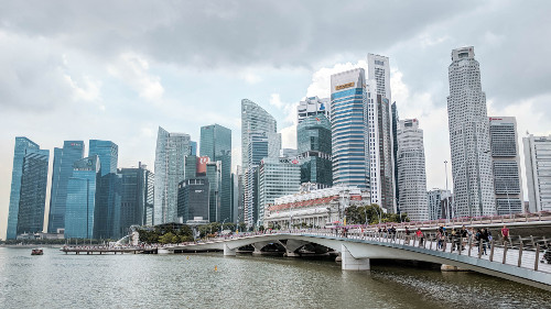 Singapore Skyline at Marina Bay During the Day