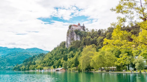 Bled Castle at Lake Bled in Slovenia