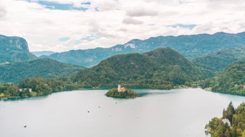 Bled Castle at Lake Bled in Slovenia