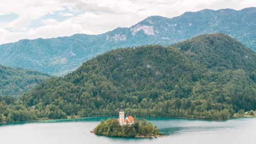 Bled Castle at Lake Bled in Slovenia