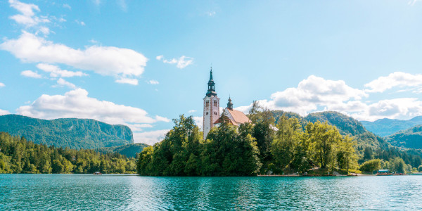 Bled Island in Slovenia