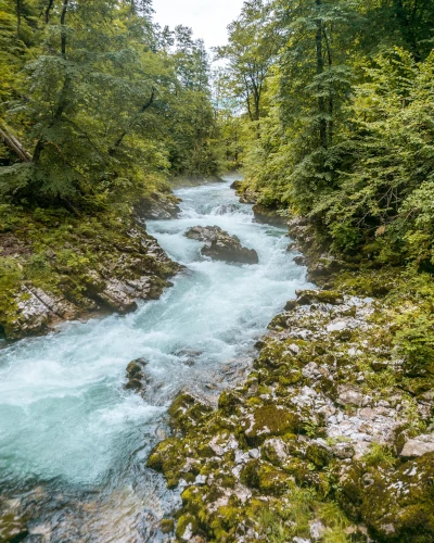 Vintgar Gorge near Lake Bled in Slovenia