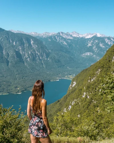 Instagrammable place Vogar in Triglav National Park, Slovenia