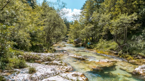 Mostnica Gorge near Lake Bohinj in Slovenia