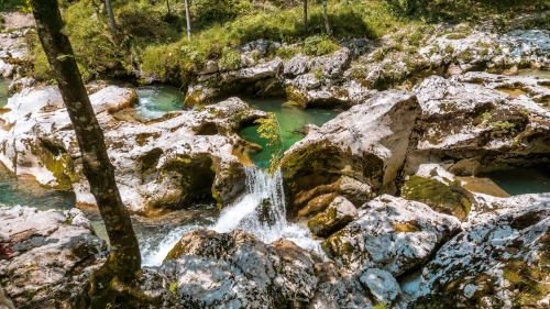 Mostnica Gorge near Lake Bohinj in Slovenia