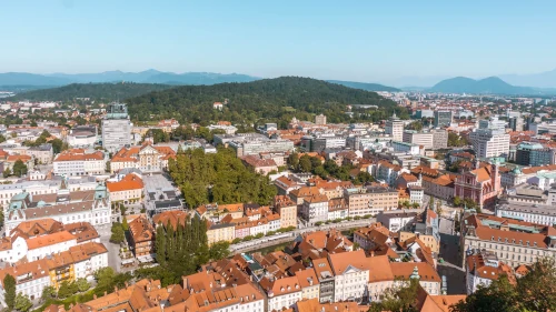 View from the Ljubljana Castle in Slovenia