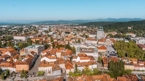 View from the Ljubljana Castle in Slovenia