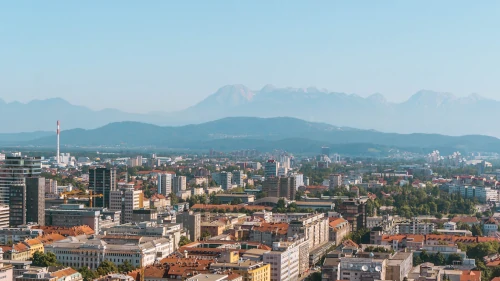 View from the Ljubljana Castle in Slovenia