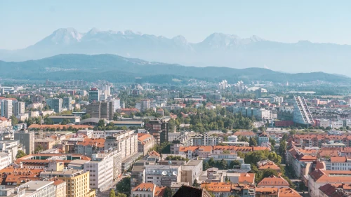 View from the Ljubljana Castle in Slovenia