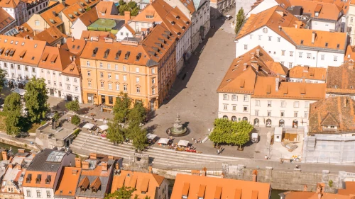 View from the Ljubljana Castle in Slovenia