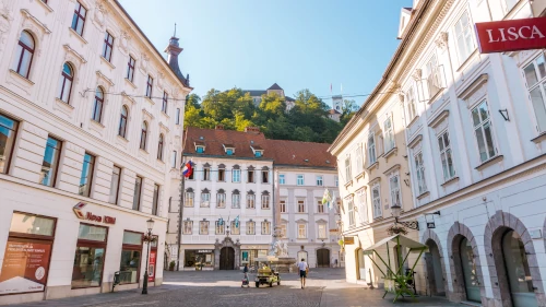 Town Hall in Ljubljana, Slovenia