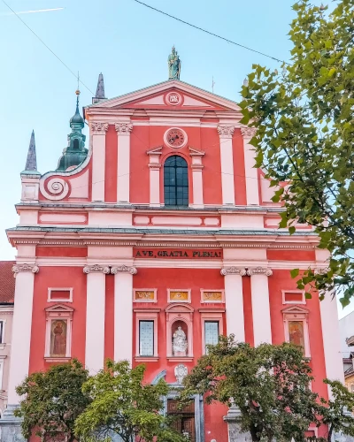 Church of Annunciation in Ljubljana, Slovenia