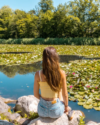 Tivoli Pond in Ljubljana, Slovenia