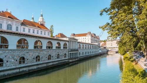 Plečnik's Covered Market in Ljubljana, Slovenia