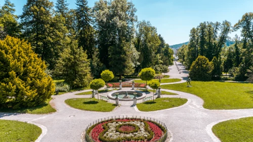 View from Tivoli Castle in Ljubljana, Slovenia