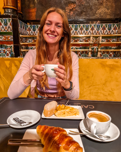 Café Iruña in Bilbao, Spain