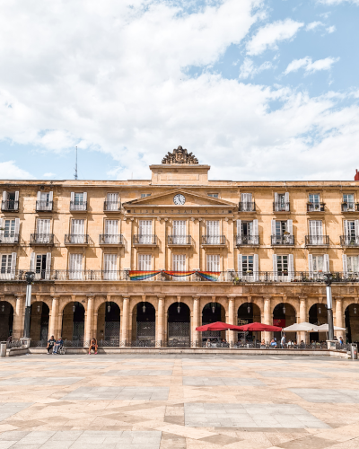 Plaza Nueva in Bilbao, Spain