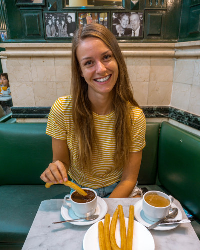 Chocolateria San Gines in Madrid, Spain